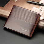Simple Thin Leather Card Holders Vintage Brown Small Men Business Wallets Classic Design Wallets For Men Stevvex