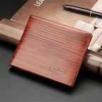 Simple Thin Leather Card Holders Vintage Brown Small Men Business Wallets Classic Design Wallets For Men Stevvex