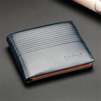 Simple Thin Leather Card Holders Vintage Brown Small Men Business Wallets Classic Design Wallets For Men Stevvex