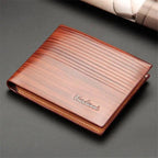 Simple Thin Leather Card Holders Vintage Brown Small Men Business Wallets Classic Design Wallets For Men Stevvex
