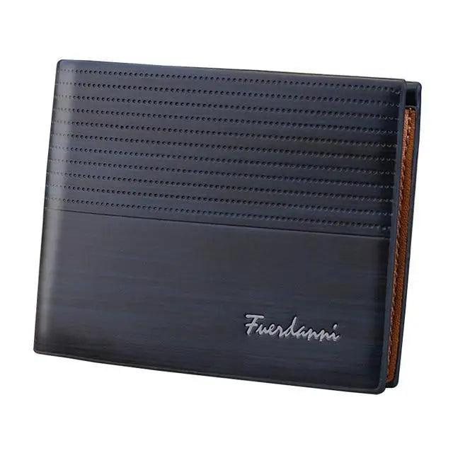 Simple Thin Leather Card Holders Vintage Brown Small Men Business Wallets Classic Design Wallets For Men Stevvex