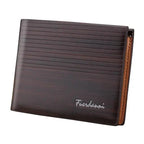 Simple Thin Leather Card Holders Vintage Brown Small Men Business Wallets Classic Design Wallets For Men Stevvex