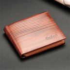Simple Thin Leather Card Holders Vintage Brown Small Men Business Wallets Classic Design Wallets For Men Stevvex