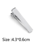 Simple Tie Clip Men Metal Copper Necktie Bar Clip Gold Silver Black 3 Bright Colors Best Gifts For Your Father Lover And Friends  Simple Classic Bar Clasp Practical Necktie Accessories Fashion Men Tie Clips Luxury Clothing Jewelry Stevvex