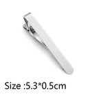 Simple Tie Clip Men Metal Copper Necktie Bar Clip Gold Silver Black 3 Bright Colors Best Gifts For Your Father Lover And Friends  Simple Classic Bar Clasp Practical Necktie Accessories Fashion Men Tie Clips Luxury Clothing Jewelry Stevvex