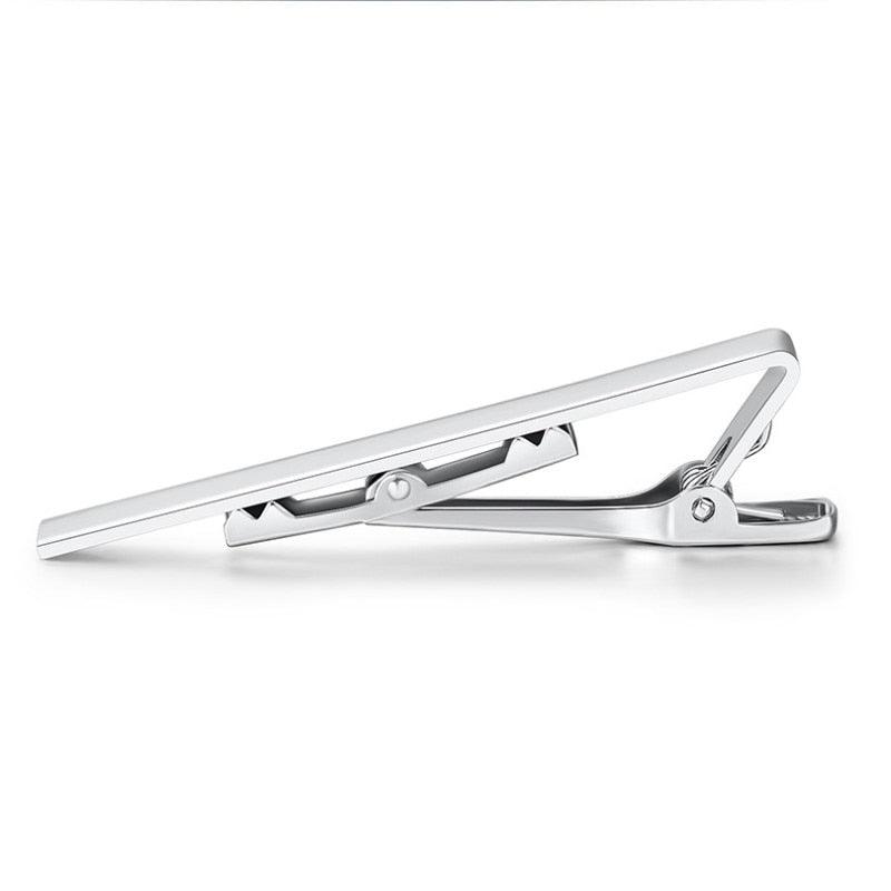 Simple Tie Clip Men Metal Copper Necktie Bar Clip Gold Silver Black 3 Bright Colors Best Gifts For Your Father Lover And Friends  Simple Classic Bar Clasp Practical Necktie Accessories Fashion Men Tie Clips Luxury Clothing Jewelry Stevvex