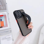 Simple Unique Design Silicone Case Lens Full Protection Shockproof Armor Wrist Band Phone Case For iPhone 14 13 12 11 Pro Max XR XS X 7 8 Plus Luxury Silicone Bumper Hard Iphone Cover Stevvex