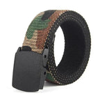 Simple Unisex Waistbands Retro Adjustable One Size Cotton Strap Metal Buckle 116cm Belts For Men Stevvex