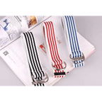 Simple Unisex Waistbands Retro Adjustable One Size Cotton Strap Metal Buckle 116cm Belts For Men Stevvex