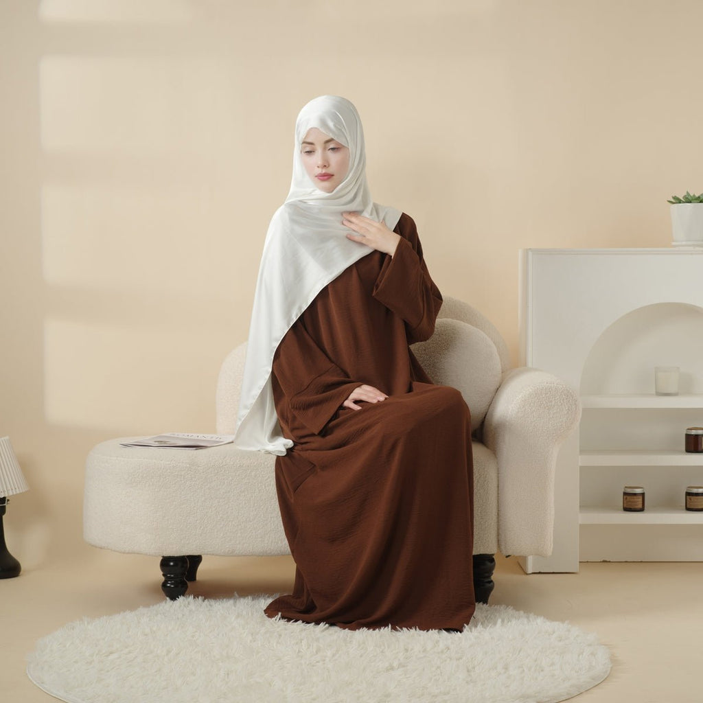 Simple Vintage Pleated Abaya (MA042) - SJB-DIAMOND ELITES