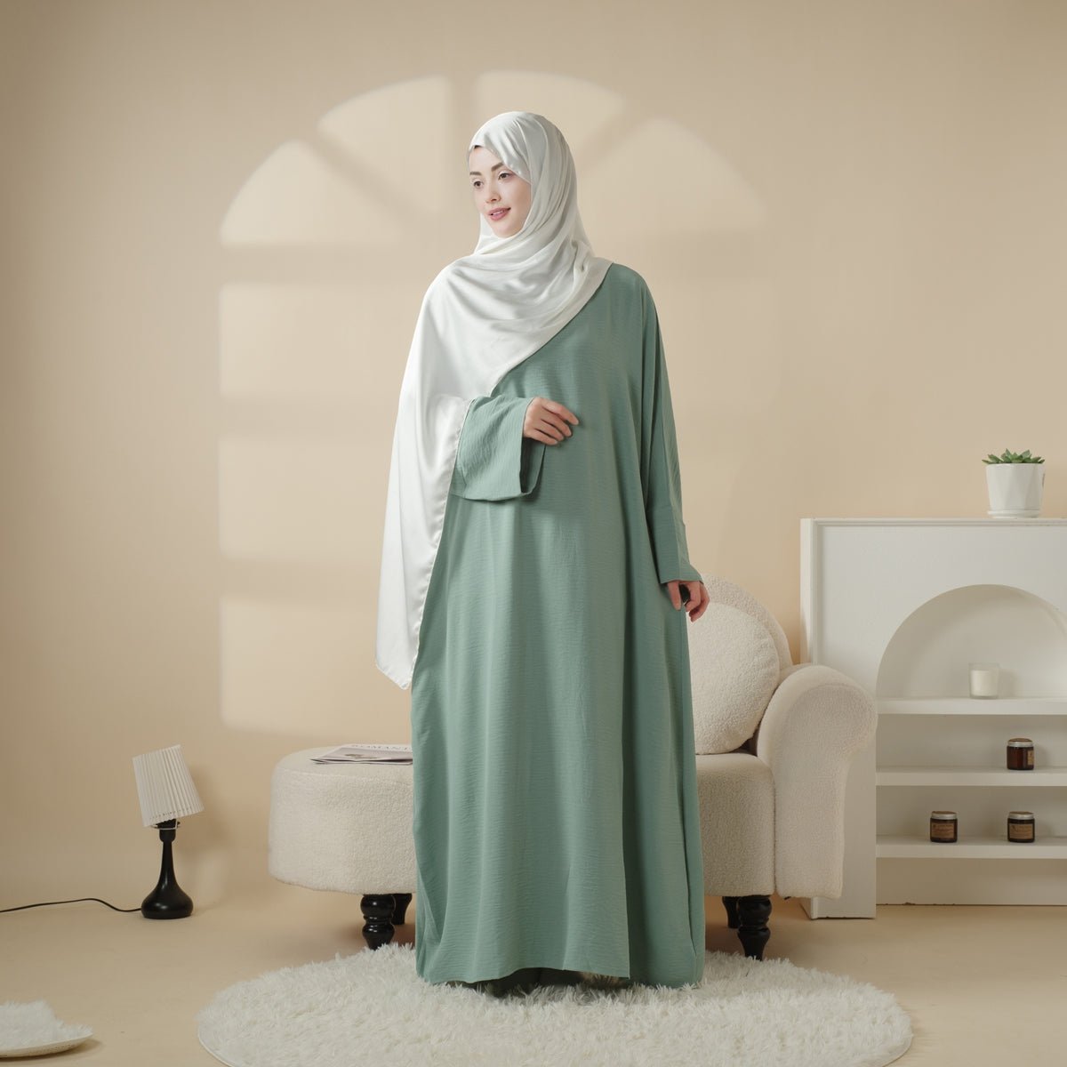 Simple Vintage Pleated Abaya (MA042) - SJB-DIAMOND ELITES
