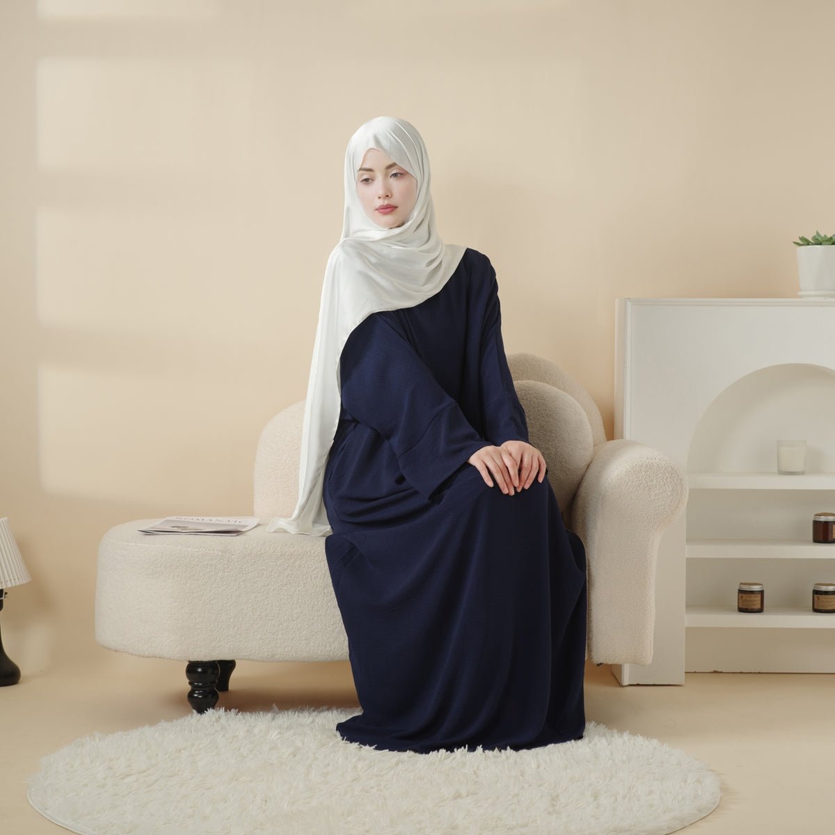 Simple Vintage Pleated Abaya (MA042) - SJB-DIAMOND ELITES