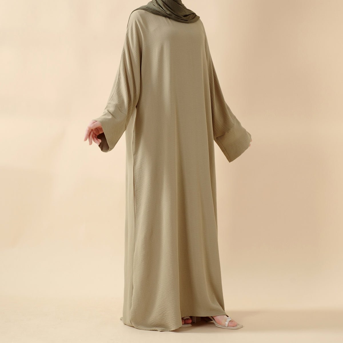 Simple Vintage Pleated Abaya (MA042) - SJB-DIAMOND ELITES