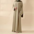 Simple Vintage Pleated Abaya (MA042) - SJB-DIAMOND ELITES