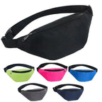Simple Waterproof Chest Bag Unisex Fanny Pack Ladies Waist Pack Black Retro Style Women's Travel And Outdoor Waist Belt Bag Stevvex