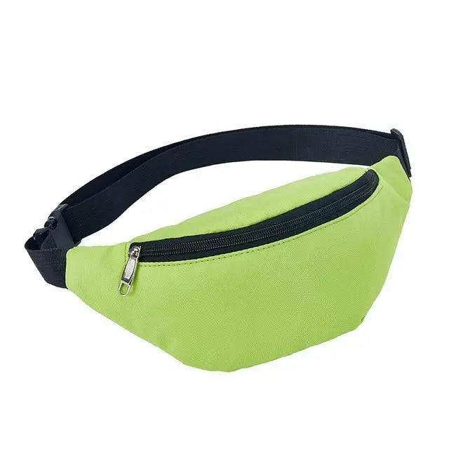 Simple Waterproof Chest Bag Unisex Fanny Pack Ladies Waist Pack Black Retro Style Women's Travel And Outdoor Waist Belt Bag Stevvex