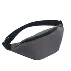Simple Waterproof Chest Bag Unisex Fanny Pack Ladies Waist Pack Black Retro Style Women's Travel And Outdoor Waist Belt Bag Stevvex