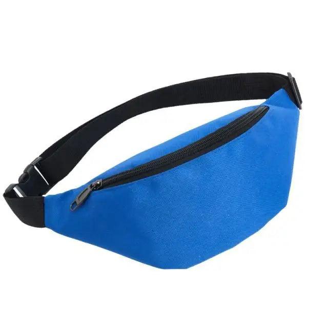 Simple Waterproof Chest Bag Unisex Fanny Pack Ladies Waist Pack Black Retro Style Women's Travel And Outdoor Waist Belt Bag Stevvex