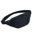 Simple Waterproof Chest Bag Unisex Fanny Pack Ladies Waist Pack Black Retro Style Women's Travel And Outdoor Waist Belt Bag Stevvex