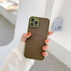 Simple White Camera Shockproof Silicone Phone Case For iPhone 13 Pro Max 14 Pro Protect Cover For Men Modern Translucent Back Cover Mobile case Compatible with iPhone Stevvex