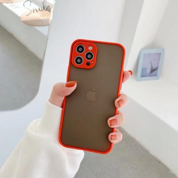 Simple White Camera Shockproof Silicone Phone Case For iPhone 13 Pro Max 14 Pro Protect Cover For Men Modern Translucent Back Cover Mobile case Compatible with iPhone Stevvex