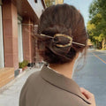 Simple Women Hair Stick Vintage Hair Clip Hairstyle U Shape Design Hairpin Girl Ponytail Hair Accessories Stevvex