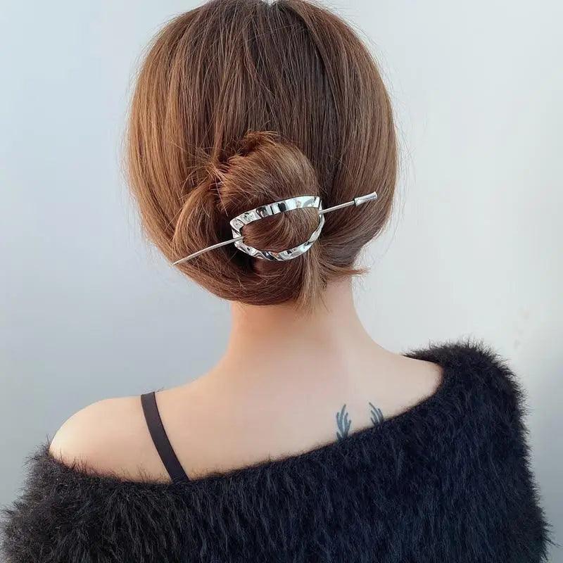 Simple Women Hair Stick Vintage Hair Clip Hairstyle U Shape Design Hairpin Girl Ponytail Hair Accessories Stevvex