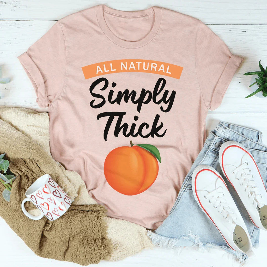 Simply Thick Tee Peachy Sunday