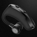 Single Ear Business Earphone Bluetooth 5.0 Sports Wireless Noise Isolating Headset Wireless Bluetooth Earpiece Hands-Free 10 Hours Playing Time Earphones With Built-in Mic For Driving Office Compatible With Smartphones