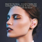 Single-Ear Sports Waterproof Car Earphone Ultra Standby Bluetooth-Compatible Headset Bone Conduction Ear Hook Headphone Sports Headphones Wired Gaming Earbuds Monitor Earphones with Mic, Stereo Sound Volume Control and Detachable Microphone Stevvex