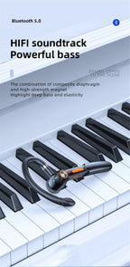 Single Wireless Bluetooth 5.0 Headset Handsfree HIFI Fingerprint Touch Hanging Ear Earphone for iPhone Waterproof Earpiece Ear Wireless Bluetooth Sport Headphones Stevvex