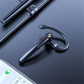 Single Wireless Bluetooth 5.0 Headset Handsfree HIFI Fingerprint Touch Hanging Ear Earphone for iPhone Waterproof Earpiece Ear Wireless Bluetooth Sport Headphones Stevvex