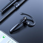 Single Wireless Bluetooth 5.0 Headset Handsfree HIFI Fingerprint Touch Hanging Ear Earphone for iPhone Waterproof Earpiece Ear Wireless Bluetooth Sport Headphones Stevvex