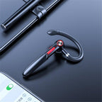 Single Wireless Bluetooth 5.0 Headset Handsfree HIFI Fingerprint Touch Hanging Ear Earphone for iPhone Waterproof Earpiece Ear Wireless Bluetooth Sport Headphones Stevvex