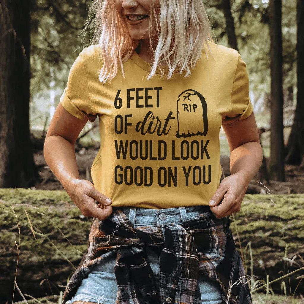 Six Feet Of Dirt Tee - SJB-DIAMOND ELITES