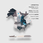 3D Wooden World Map Nordik (for US only) - SJB-DIAMOND ELITES