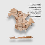 3D Wooden World Map Terra (for US only) - SJB-DIAMOND ELITES