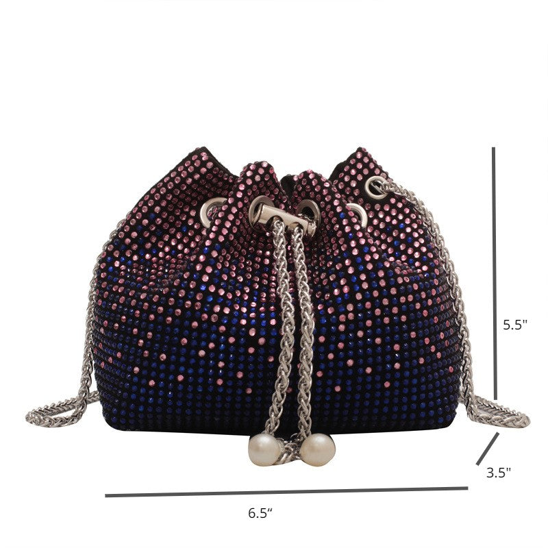 Small crossobdy bag w chain handle sling purse - SJB-DIAMOND ELITES