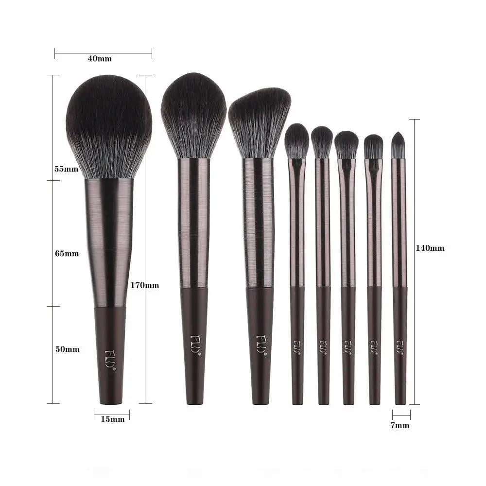 Sizzling 11/8pcs Natural Hair Green Makeup Brushes Foundation Powder Eyeshadow Eyebrow Brush Set Profesional Cosmetic Tool Stevvex