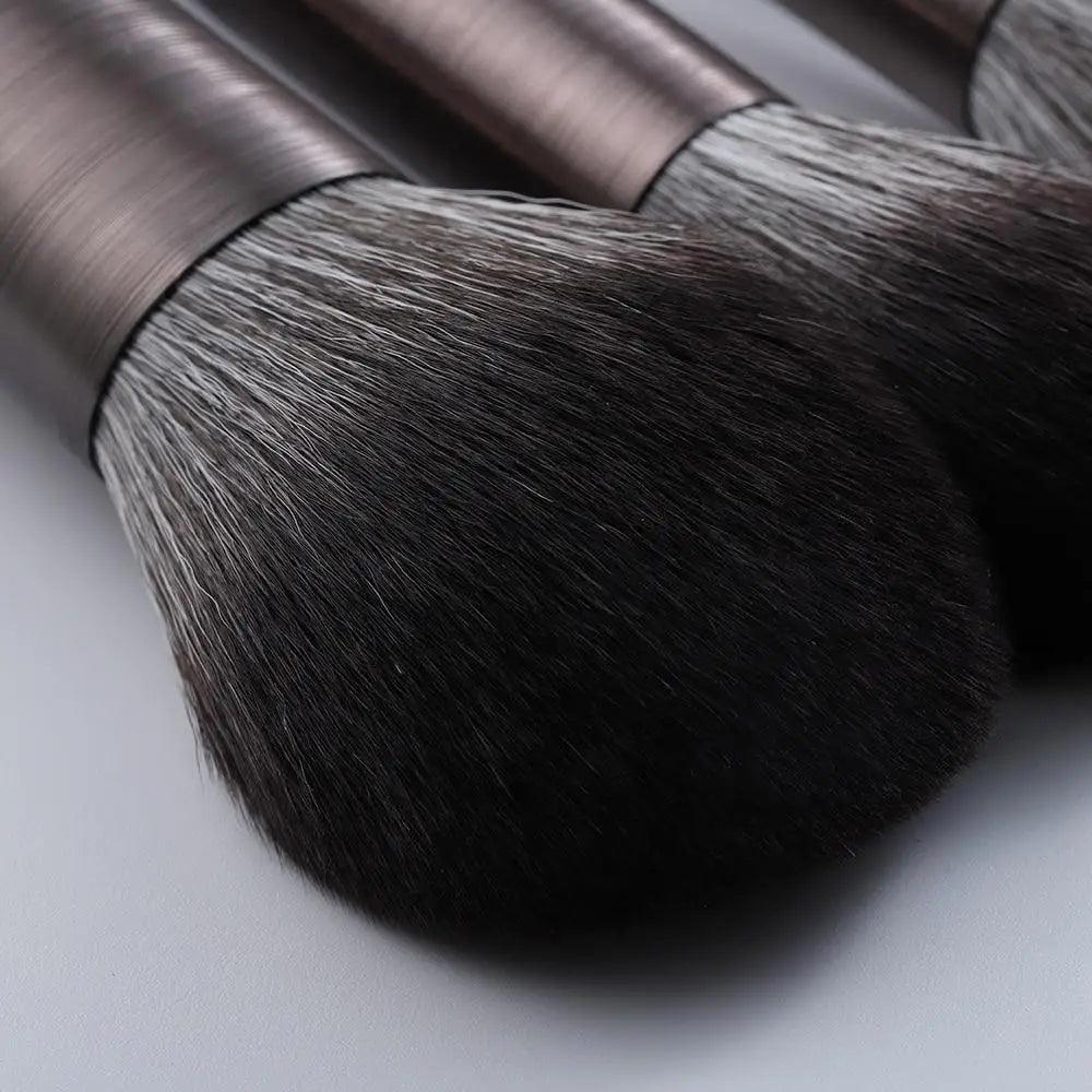 Sizzling 11/8pcs Natural Hair Green Makeup Brushes Foundation Powder Eyeshadow Eyebrow Brush Set Profesional Cosmetic Tool Stevvex