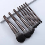 Sizzling 11/8pcs Natural Hair Green Makeup Brushes Foundation Powder Eyeshadow Eyebrow Brush Set Profesional Cosmetic Tool Stevvex