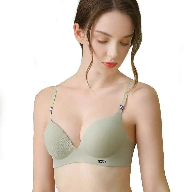 Sizzling Deep U Cup Bras For Women And Girls Push Up Bras Seamless Backless Intimates Female Underwear Stevvex