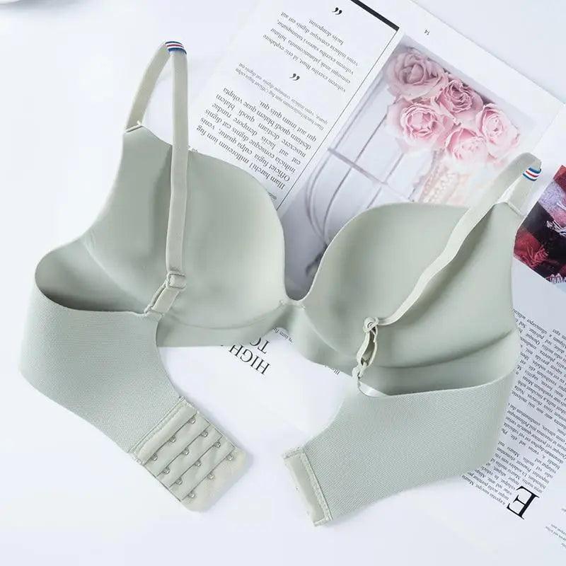 Sizzling Deep U Cup Bras For Women And Girls Push Up Bras Seamless Backless Intimates Female Underwear Stevvex