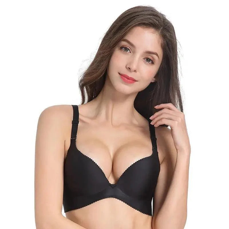 Sizzling Deep U Cup Bras For Women And Girls Push Up Bras Seamless Backless Intimates Female Underwear Stevvex