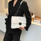 Sizzling Embroidery Thread Small PU Leather Crossbody Bags For Women And Girls Trending Female Shoulder Handbags Stevvex