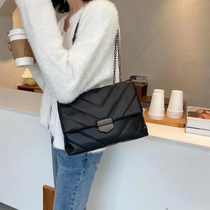 Sizzling Embroidery Thread Small PU Leather Crossbody Bags For Women And Girls Trending Female Shoulder Handbags Stevvex