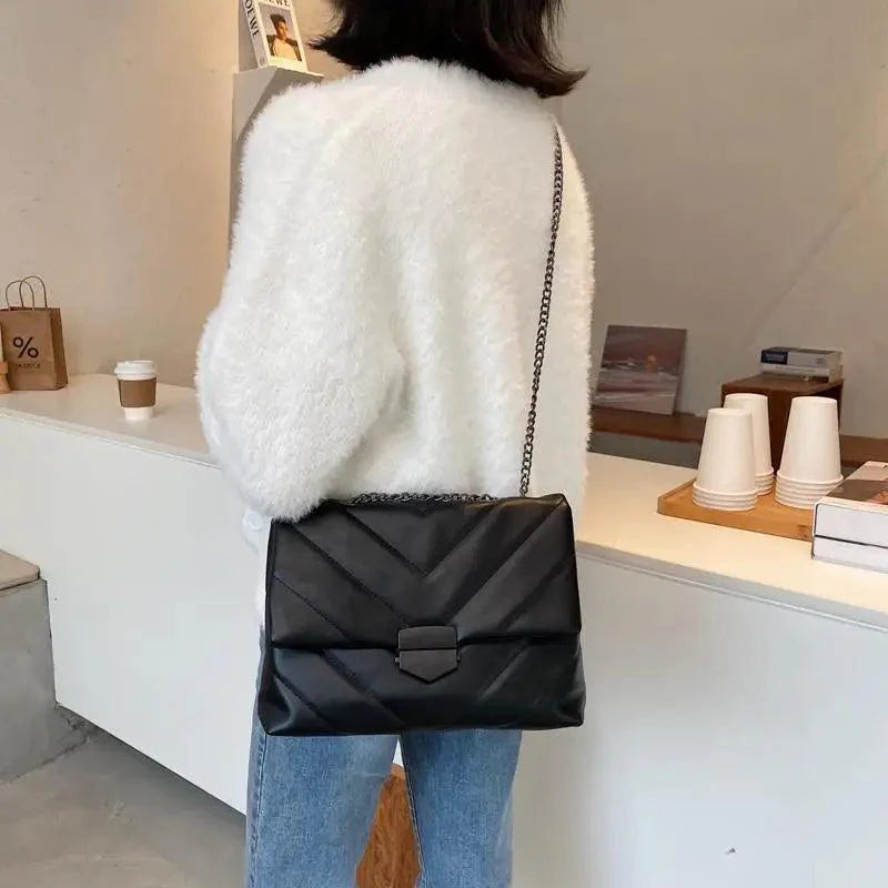 Sizzling Embroidery Thread Small PU Leather Crossbody Bags For Women And Girls Trending Female Shoulder Handbags Stevvex