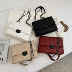 Sizzling Embroidery Thread Small PU Leather Crossbody Bags For Women And Girls Trending Female Shoulder Handbags Stevvex