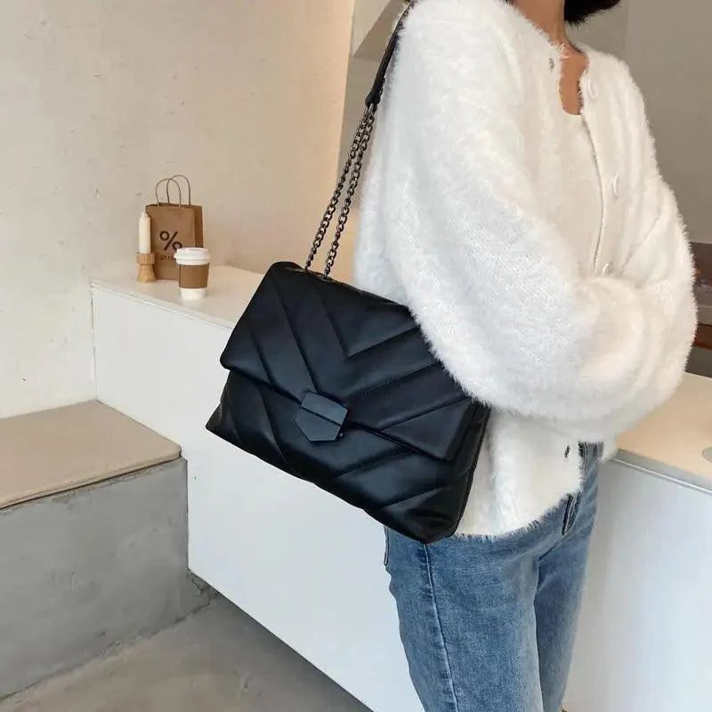 Sizzling Embroidery Thread Small PU Leather Crossbody Bags For Women And Girls Trending Female Shoulder Handbags Stevvex