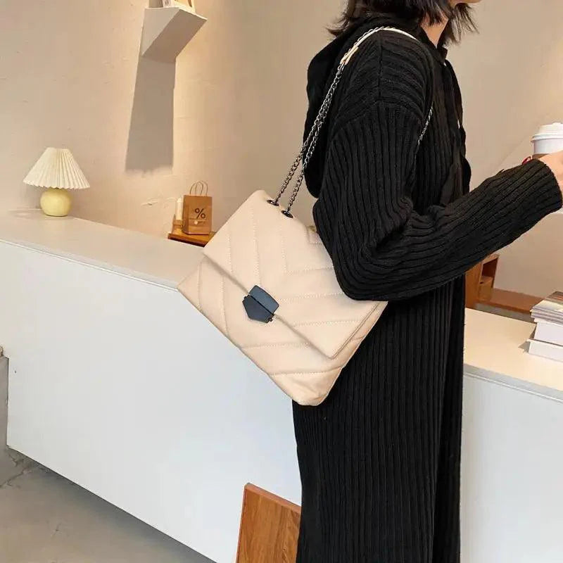 Sizzling Embroidery Thread Small PU Leather Crossbody Bags For Women And Girls Trending Female Shoulder Handbags Stevvex